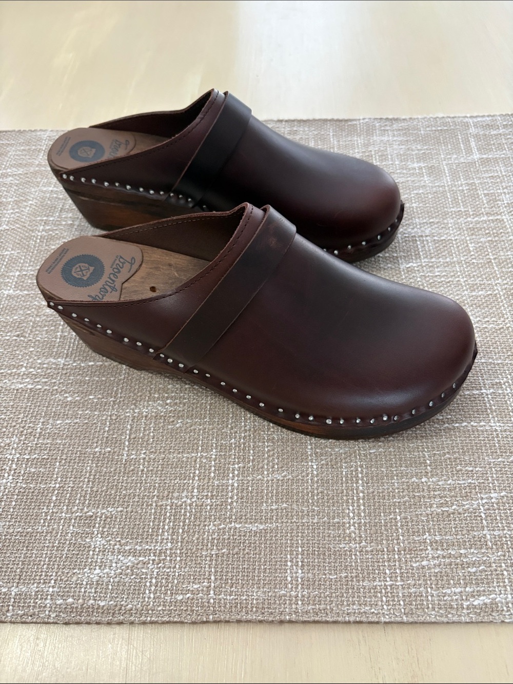 Troentorp Da Vinci Clogs Brown Leather